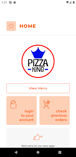 Android application Pizza King & Grill House screenshort