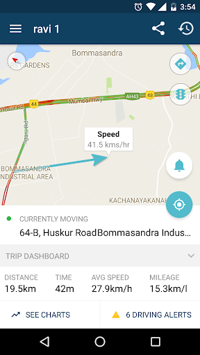 Android application AutoWiz Connected Car Solution screenshort