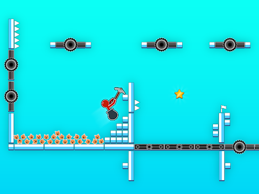 Hammer Climb Stick man Games  screenshots 1