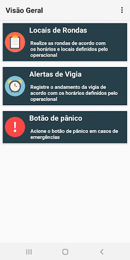 Android application Vigilância screenshort