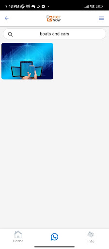 Android application FixItNow screenshort