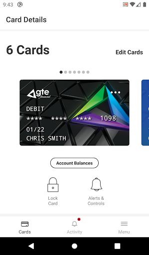 GTE Cards Screen 2