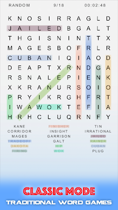 Word Search Puzzles : Classic  - Screenshot 2