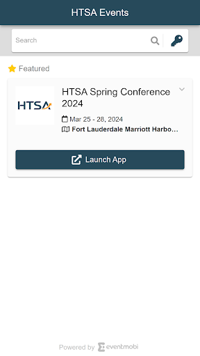 Android application HTSA Events screenshort