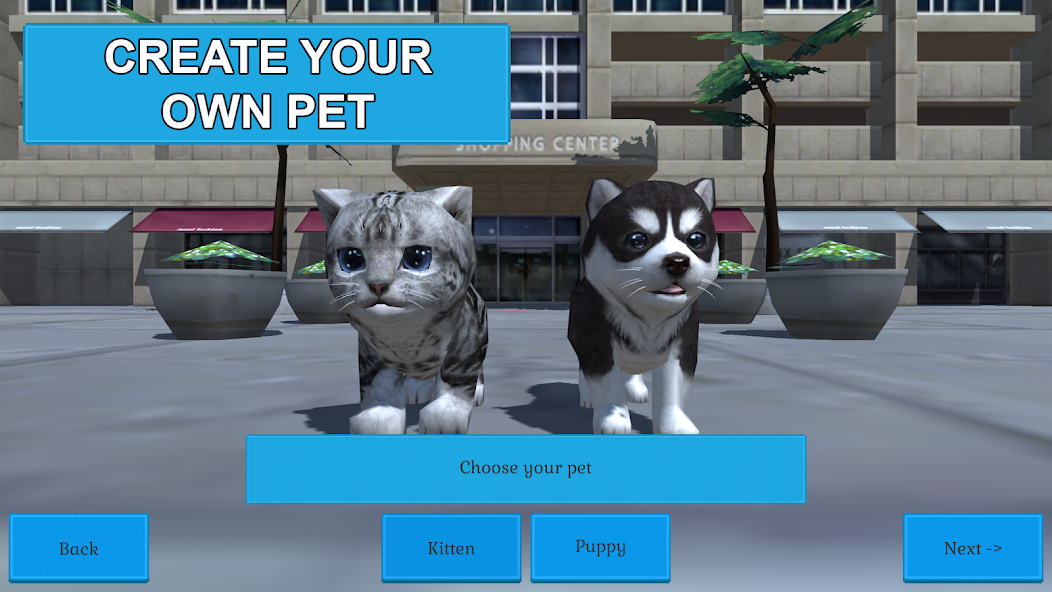 Cute Pocket Cat And Puppy 3D 1.0.9.1 APK + Mod (Unlimited money) untuk android