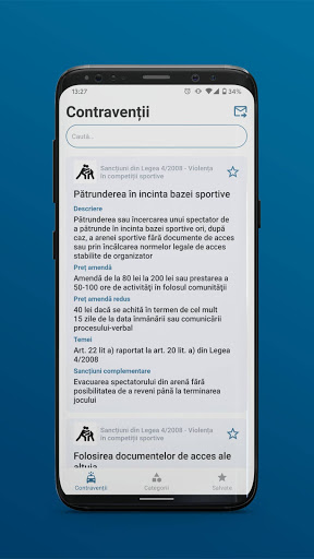 Android application Ordine publică: Legi & Amenzi screenshort
