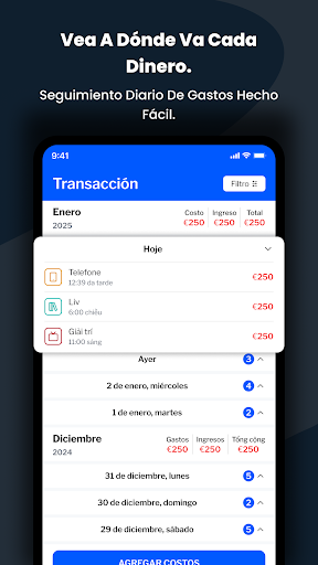 Vista previa de la aplicación