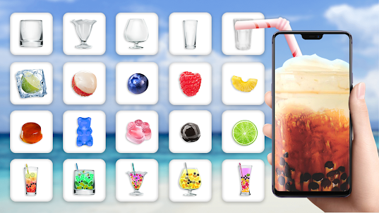 Bubble Tea DIY: 仮想の水とジュースを飲む