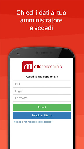 Android application MioCondominio screenshort