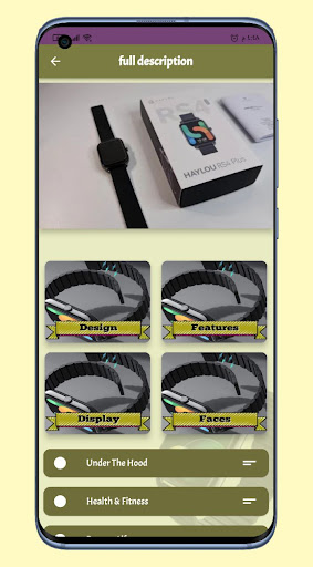 Android application Haylou RS4 plus Guide screenshort