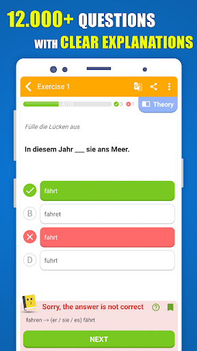 Android application Learn German Grammar all level screenshort