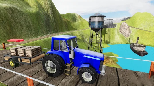 Tractor Trolley Farming Games