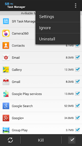 SR Task Manager Pro (Cleaner) Screen 2