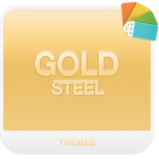GOLD STEEL Xperia Theme logo