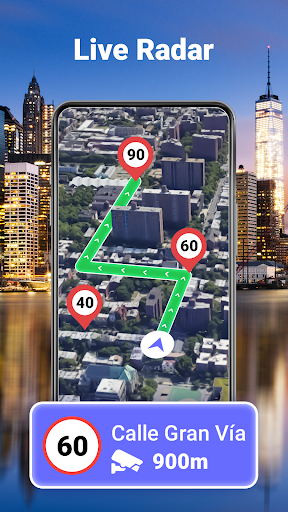 GPS Route Planner: Radar Map Screen 3