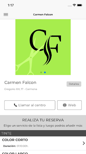 Android application Carmen Falcon screenshort