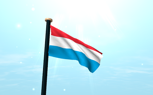 Luxembourg Flag 3D Wallpaper