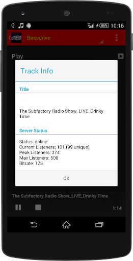 Drum and Bass MUSIC Radio Screen 2
