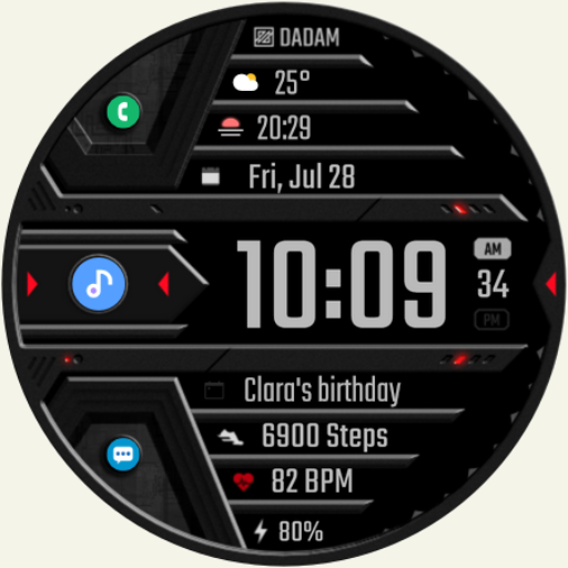DADAM62 Digital Watch Face logo