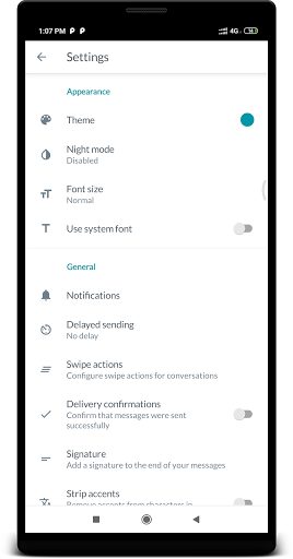SMS Messaging & Forwarding Screen 3