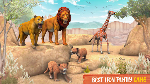 Lion Games 3D: Jungle King Sim apklade screenshots 2