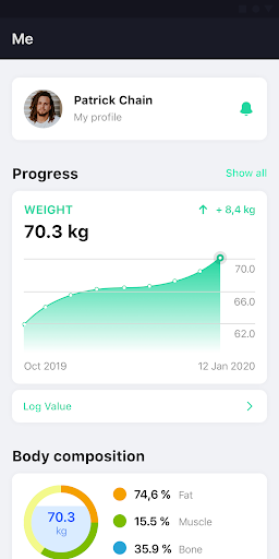 Adri González Trainer App Screen 3