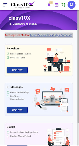 Android application Class 10X screenshort