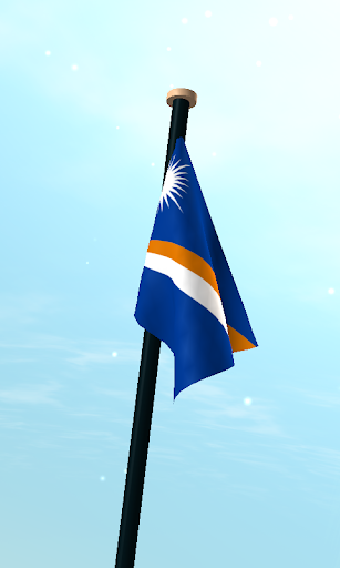 Marshall Islands Flag 3D Screen 3