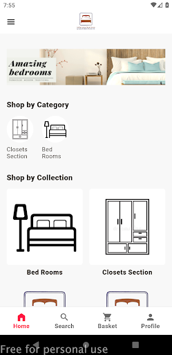 Android application مؤسسة الغرفة الفاخرة للأثاث screenshort