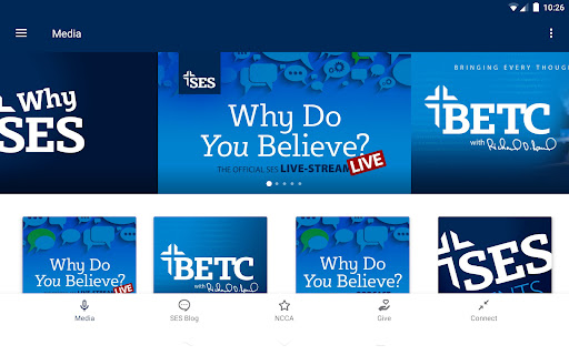 Screenshot of SES Apologetics App