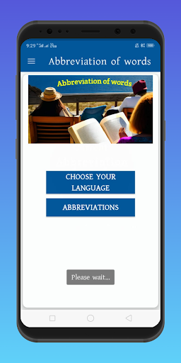 Abbreviation of words Screen 2