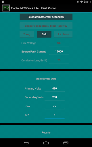 Electrc NEC Calcs Lite