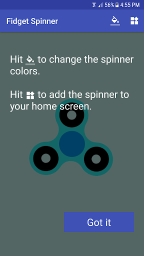 Android application Fidget Spinner - Widget screenshort