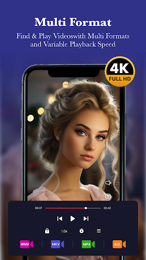Android application ViVibe Player - manage videos screenshort