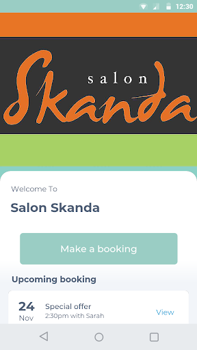 Android application Salon Skanda screenshort