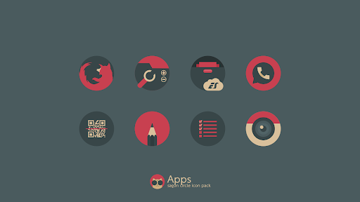 Sagon Circle: Dark Icon Pack - Personalization - apps