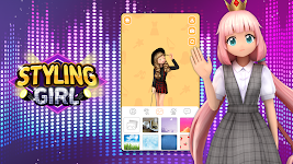 screenshot of Styling Girl:3D Dress Up Game