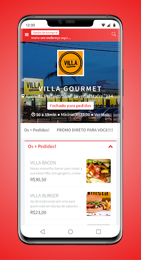 Android application Villa Gourmet Navegantes screenshort