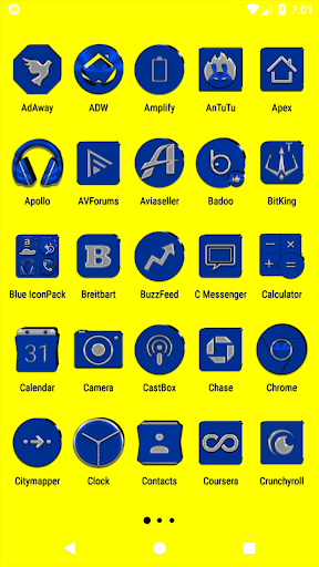 Blue Icon Pack Screen 3