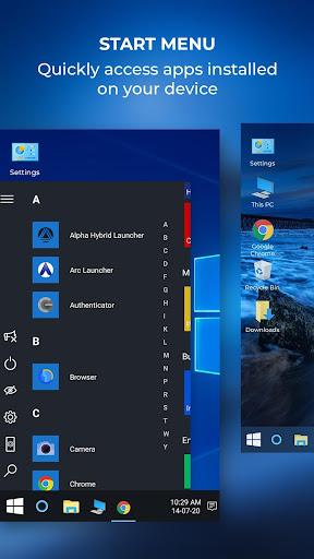 Android application Computer Launcher Win 10 Prime screenshort