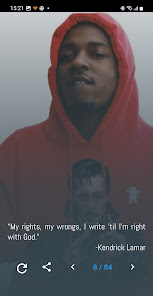 Captura de Pantalla 2 Kendrick Lamar Quotes, Lyrics android