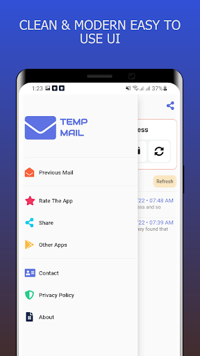 Temp Mail Screenshot 4 - AppWisp.com