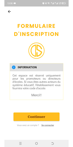 Android application OUTILS SCOLAIRE screenshort