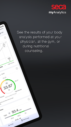 Screenshot of seca myAnalytics