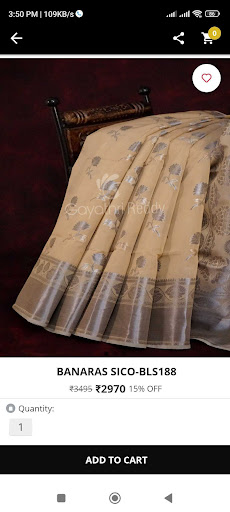 Android application Gayathri Reddy - Sarees screenshort