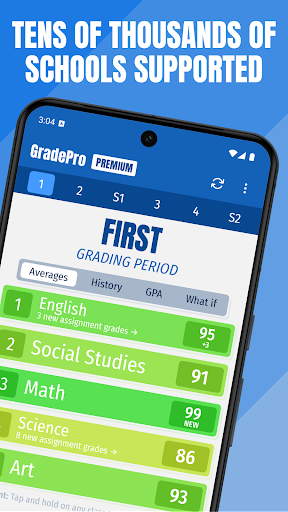 GradePro for grades Screen 2