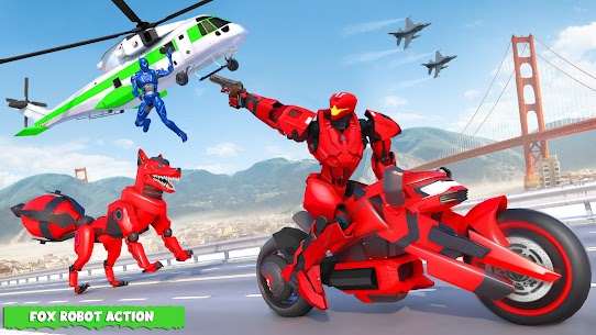 Fox Robot Transform Bike Game MOD APK (Unlimited Money) Download 3