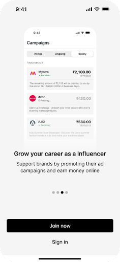 Echio - Join to Influence Screen 3