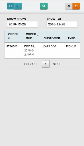 Herbig Orders Screen 2