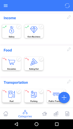 Android application Xərclərim - Expense Manager screenshort